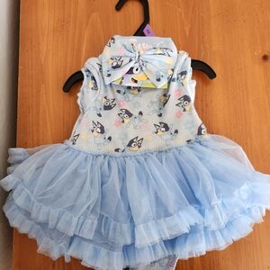 NWT 12m Adorable Bluey Cartoon Print Kids Dress
